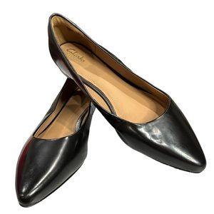 Clarks flats .5” heel leather ballet flat uppers size 7